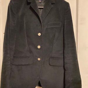 Women's Stretch fitted Corduroy Jacket Fleece button. Size 8 (M). Milano Fit.